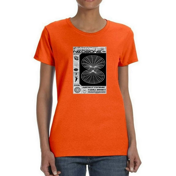 Neozone Techno Style T-Shirt Women -Image by Shutterstock, Female Small