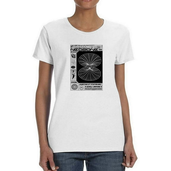 Neozone Techno Style T-Shirt Women -Image by Shutterstock, Female XX-Large