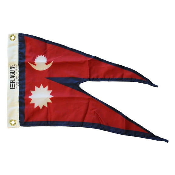 Nepal - 12"X18" Nylon Flag