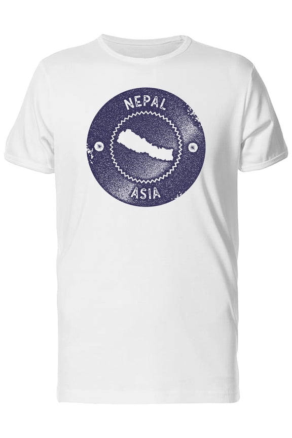 Nepal Cool Grunge Map, Asia Tee Men's -Image by Shutterstock