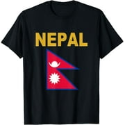 Nepal Flag T-Shirt Cool Nepalese Flags Gift Top Tee