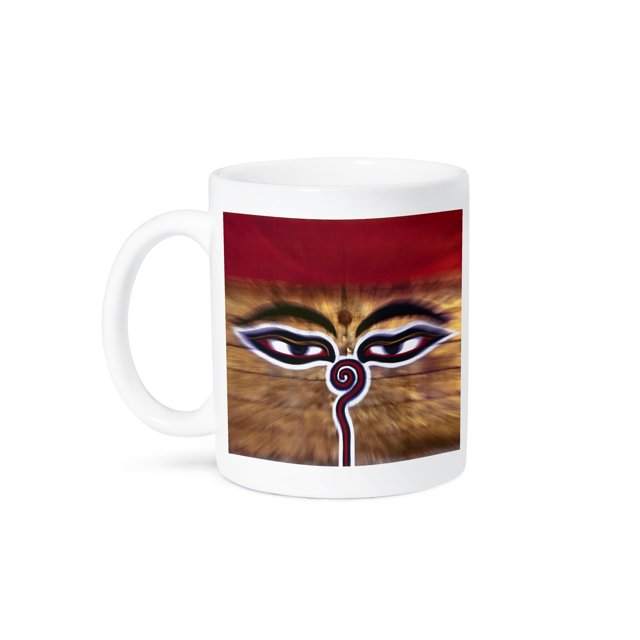 3dRose, Nepal, Kathmandu Valley. Swayambunath, temple-AS26 RER0035 - Ric Ergenbright, 11oz Mug