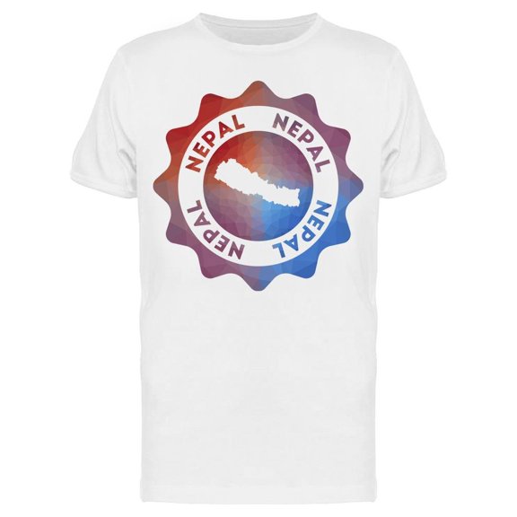 Nepal Low Poly  T-Shirt Men -Image by Shutterstock, Male Small