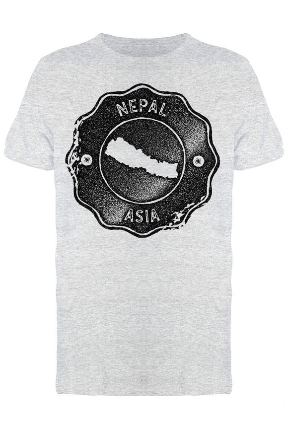 Nepal Map T-Shirt Men -Image by Shutterstock, Male x-Large