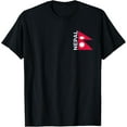 thumbnail image 1 of Nepal National Flag Kathandu Himalaya Everest T-Shirt, 1 of 4