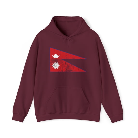 Nepal Nepali Nepalese Pride Flag Hoodie, Gifts, Hooded Sweatshirt