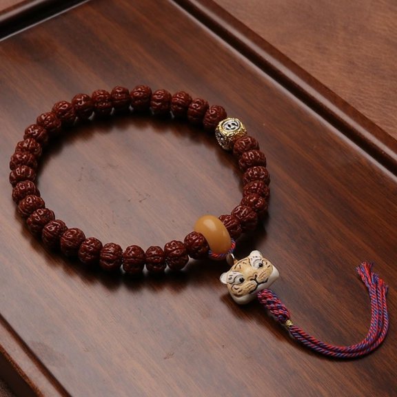 Nepal Small Bodhi Bracelet Polished Prayer Beads Finished Mala Jewelry for Women Traditional Meditation Wrist Accessory