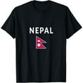 thumbnail image 1 of Nepal T-shirt Nepalese Tee Flag souvenir Gift Kathmandu T-Shirt, 1 of 4