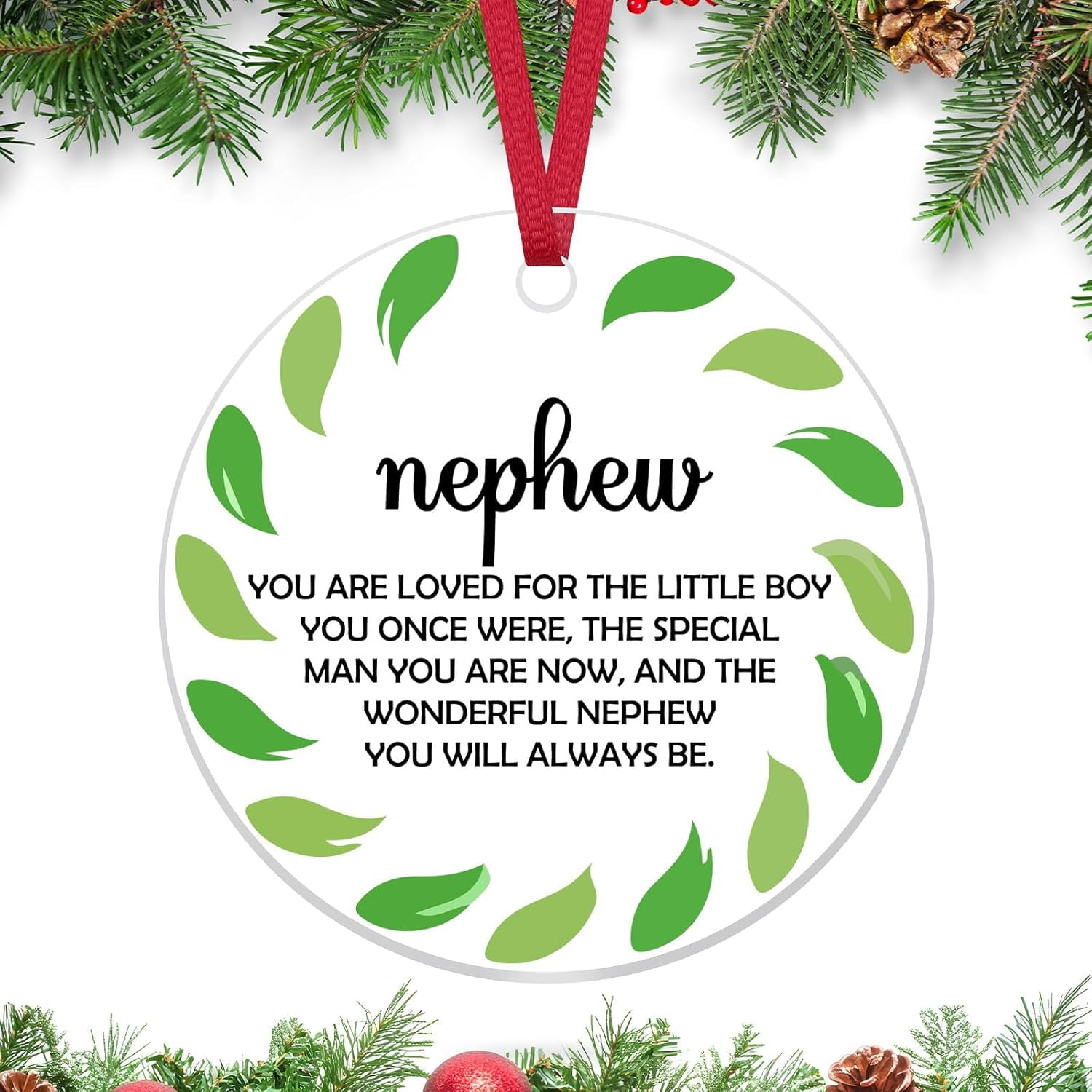 Nephew Christmas Ornament from Aunt Uncle Inspirational Gifts for ...