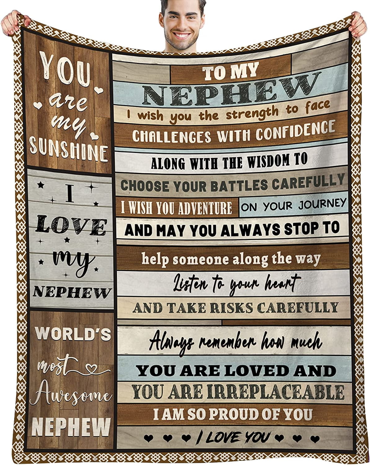 Nephew Gifts from Auntie Blanket, Gifts for Nephew, Nephew Gifts from