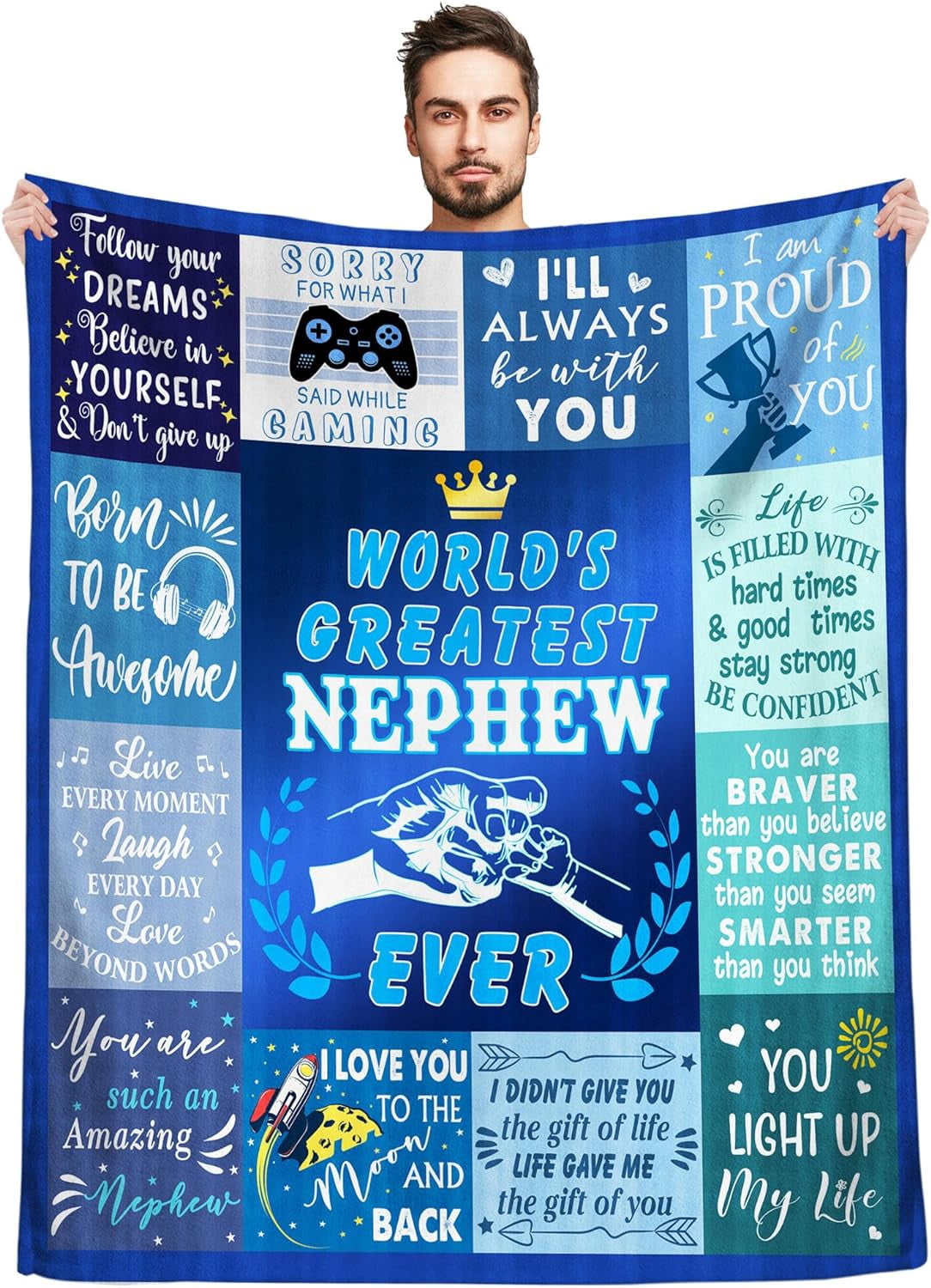 Nephew Gifts from Auntie, Gifts for Nephew Blanket 60"x50", Birthday ...