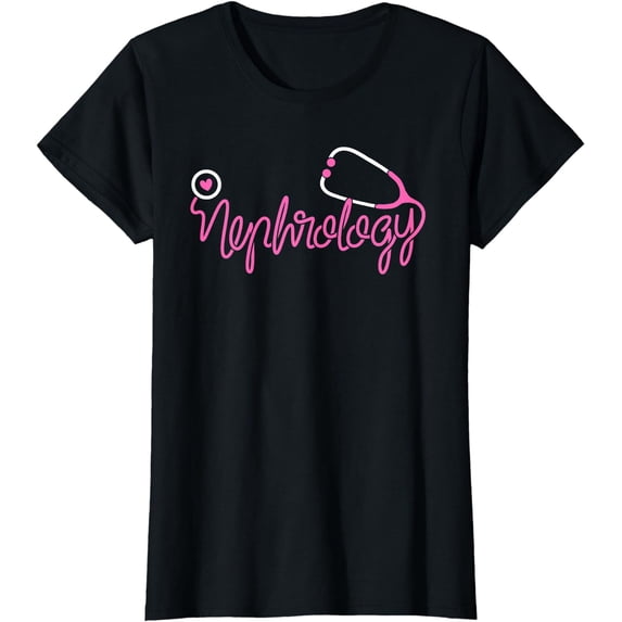 Nephrology office staff Stethoscope Kidney Dialysis Nurse T-Shirt