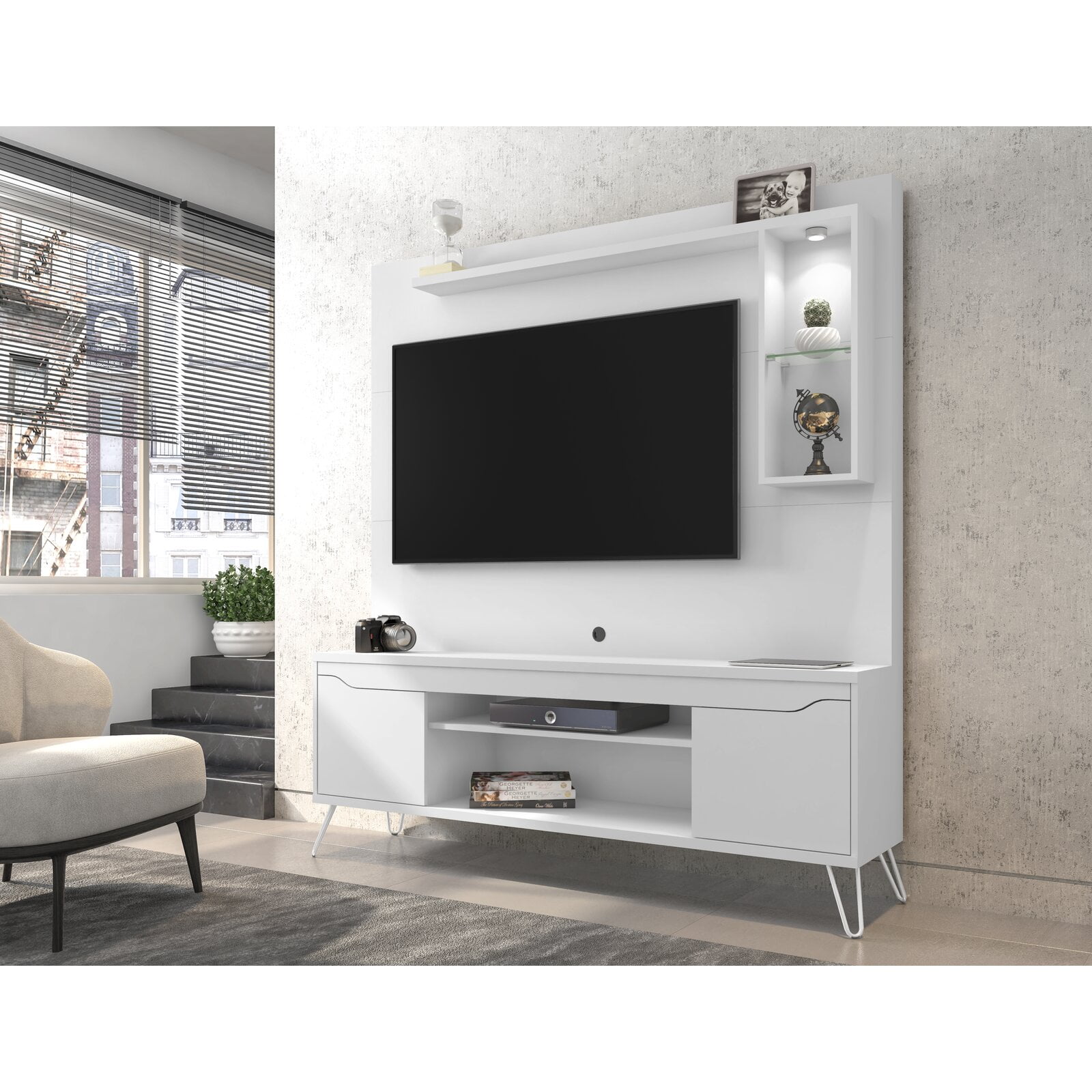 Neppie Floating Entertainment Center for TVs up to 55