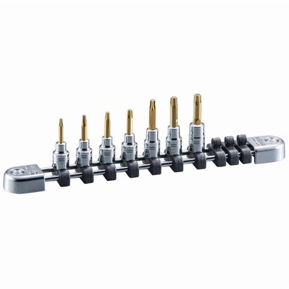 Nepro NPNTQ4T07 0.25 in. Square Drive T-Type Torx Bit Socket - 7 Piece
