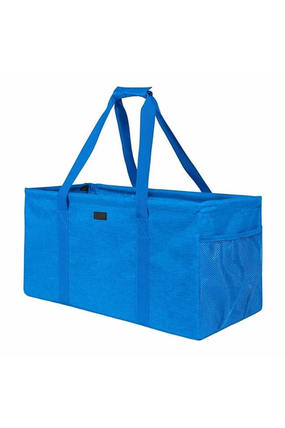 Collapsible Utility Tote Bag with Wireframe Reusable Grocery Bag - Extra Large