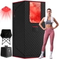 Nepsam Infrared Sauna with 3L Steamer, 15 Temp Levels & 99 Min Timer, 5 ...