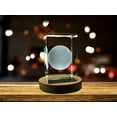 thumbnail image 1 of Neptune 3D Engraved Crystal Novelty Decor, 1 of 6