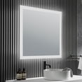 thumbnail image 1 of Neptune Frameless 5mm Rectangular LED Bathroom Mirror with Defogger, 1 of 2