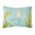 thumbnail image 1 of Neptune Merman Canvas Fabric Decorative Pillow, 1 of 3