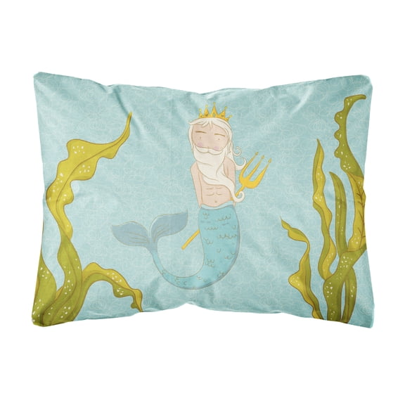 Neptune Merman Canvas Fabric Decorative Pillow