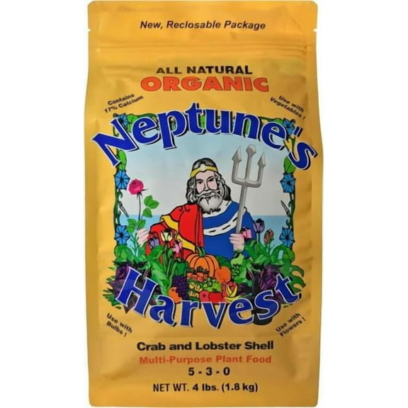 Neptune's Harvest CS604 4 LB Bag of 2-3-0 Organic Crab Shell Fertilizer