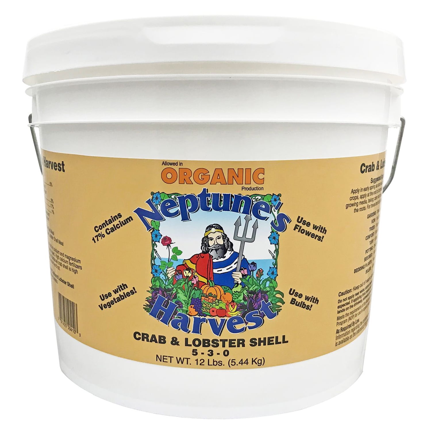 Neptune's Harvest Crab and Lobster Shell Organic Lawn/Plant Food, 12 Pounds