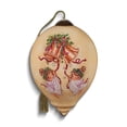 thumbnail image 1 of Neqwa Art Bells are Ringing Wishes of Christmas by Annabel Spenceley Hand-painted Glass Ornament, 1 of 5