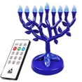 thumbnail image 1 of Ner Mitzvah, 12.5" LED Electric Hannukkah Menorah - Tree Of Life Version, 1 of 3