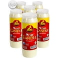 thumbnail image 1 of Ner Mitzvah, 9 Day Yartzeit, Memorial, Prayer, Survival Candles in Plastic - White (6 Pack), 1 of 2