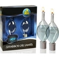 Ner Mitzvah Glass Paraffin Shabbat Candle Holder Cup and Wick Tear