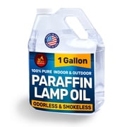 Ner Mitzvah Liquid Paraffin Lamp Oil - Odorless Clean Burn, Smokeless Tiki Torch Fuel, Clear, 1 Gallon 4 Quart, 1-Pack
