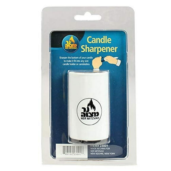 Ner Mitzvah, Taper Candle shaver - Sharpener To Fit Any Size Candle Holder
