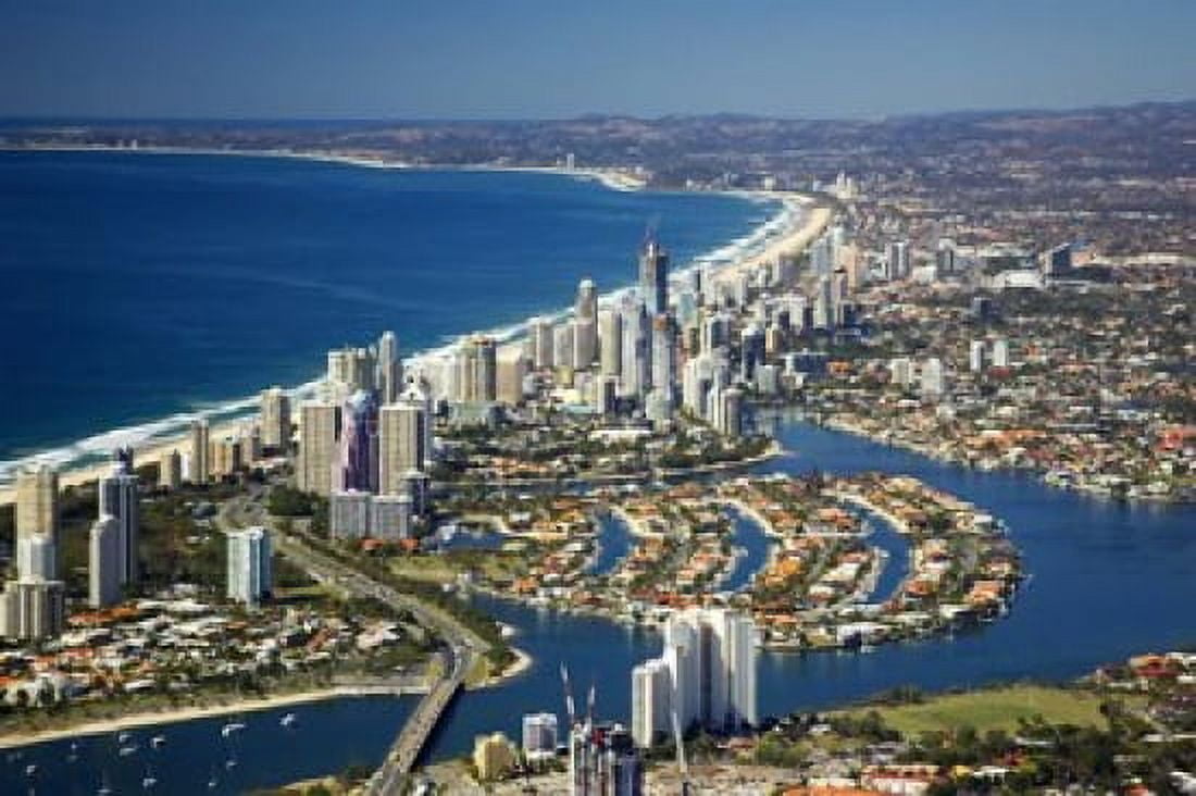 Nerang River Surfers Paradise Gold Coast Queensland Australia Canvas Art - David Wall  DanitaDelimont (26 x 17)