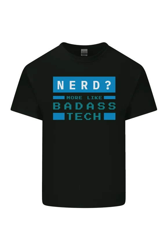 Nerd Badass Tech Specialist Soft Breathable Cotton Graphic Tee Shirt,for unisex up to 5XL