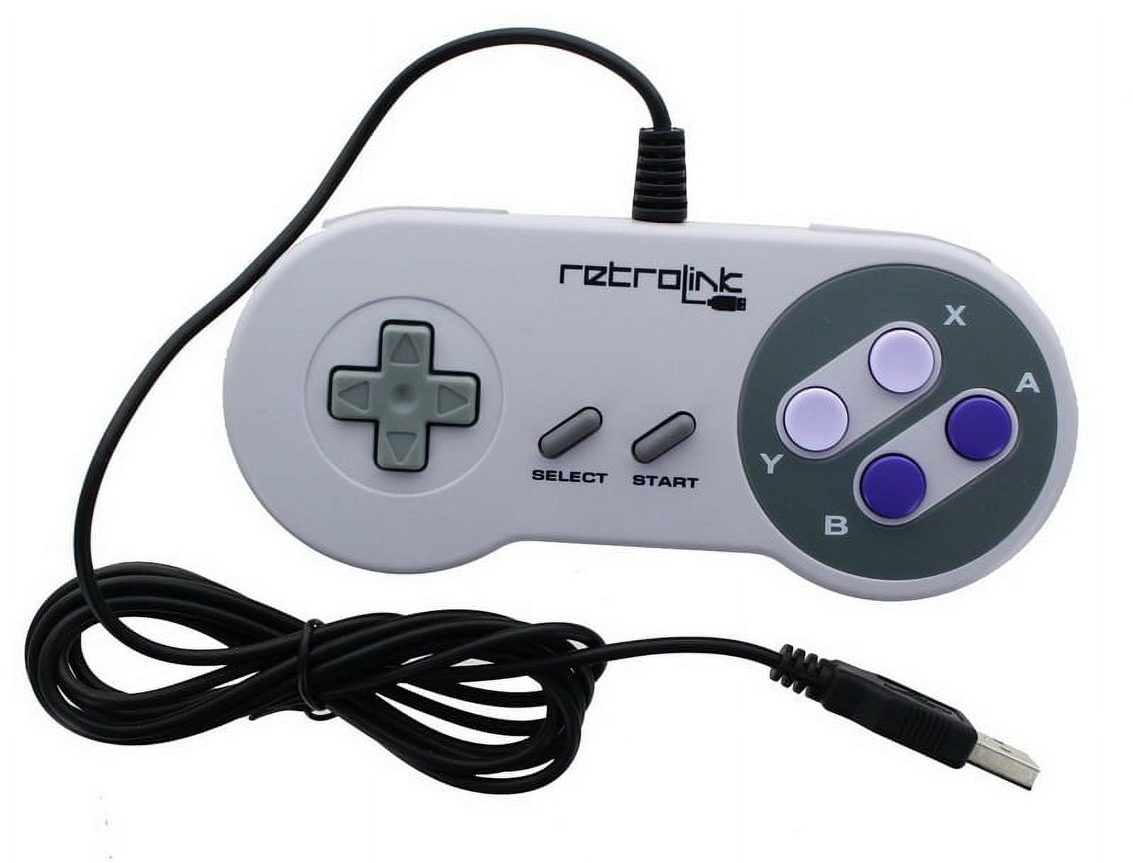 Nerd Block NBK-00139-C Nintendo Retrolink USB Super SNES Classic Controller  