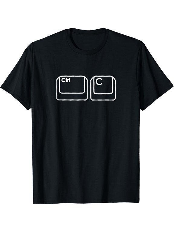 Nerd Dad Ctrl C Copy Paste Matching T-Shirt Shirt T-ShirtMen and women, Black T-shirt, size: Extra large S-4XL