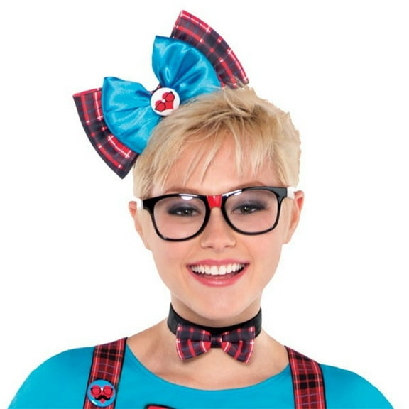 Nerd Geek Chic Plaid Bowtie Choker