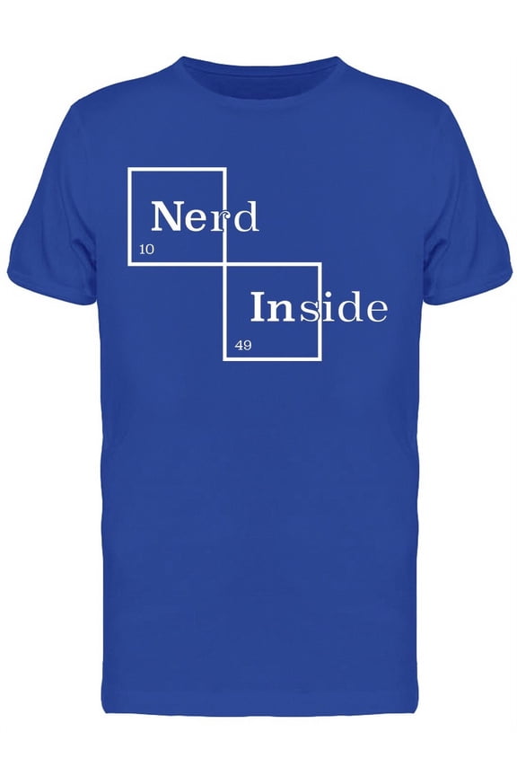 Nerd Inside Funny Periodic Table Graphic Men's T-shirt