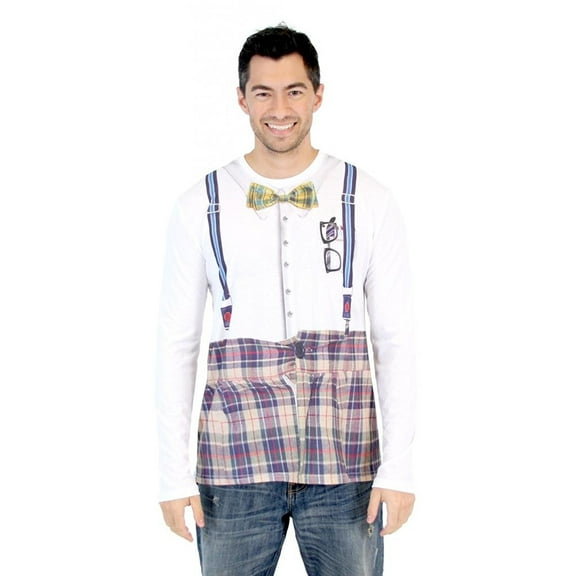 Nerd Long Sleeve Adult Costume T-Shirt