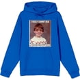 thumbnail image 1 of Nerd Meme I Cannot Deal Today Homie Adult Blue Long Sleeve Hoodie-Large, 1 of 3
