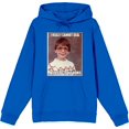 thumbnail image 1 of Nerd Meme I Cannot Deal Today Homie Adult Blue Long Sleeve Hoodie-Small, 1 of 3