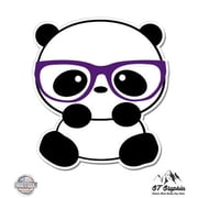Nerd Panda - 3 Vinyl Sticker - For Car Laptop I-Pad Phone Helmet Hard Hat - Waterproof Decal