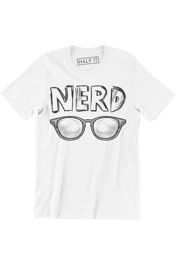 Nerd Shirt Goggles Glasses Clear Lens Hipster Geek Retro Tee Men's T-shirt