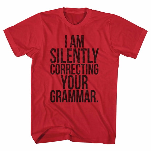 Nerd Society Silently Correcting your Grammar Men's T Shirt