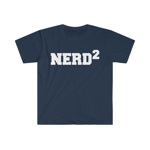 Nerd Squared Unisex T-shirt S-3XL Geek Nerdy Geeky