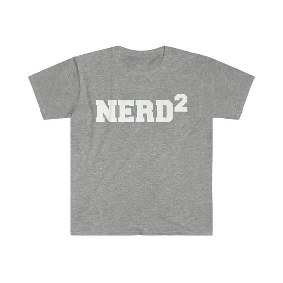 Nerd Squared Unisex T-shirt S-3XL Geek Nerdy Geeky