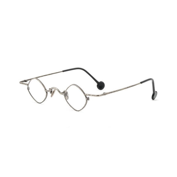 Nerd Vintage Super Small Square Eyeglass Frames Punk Style Lightweight Optical Glasses for Men Women Unisex