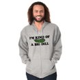 thumbnail image 1 of Kind Of Big Dill Food Funny Pickle Zip Up Hoodie Men's Women's Brisco Brands L, 1 of 7