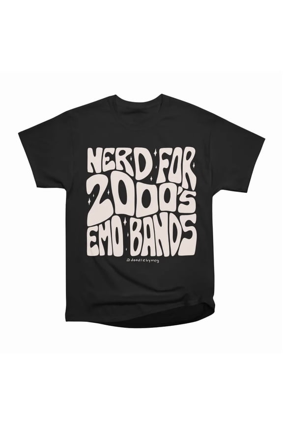 Nerd for 2000s Emo Bands T-Shirt Tee Gift For Him Merch For Her Apparel For Friend