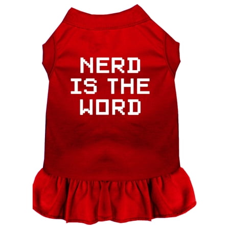 Nerd is the Word Screen Print Dress